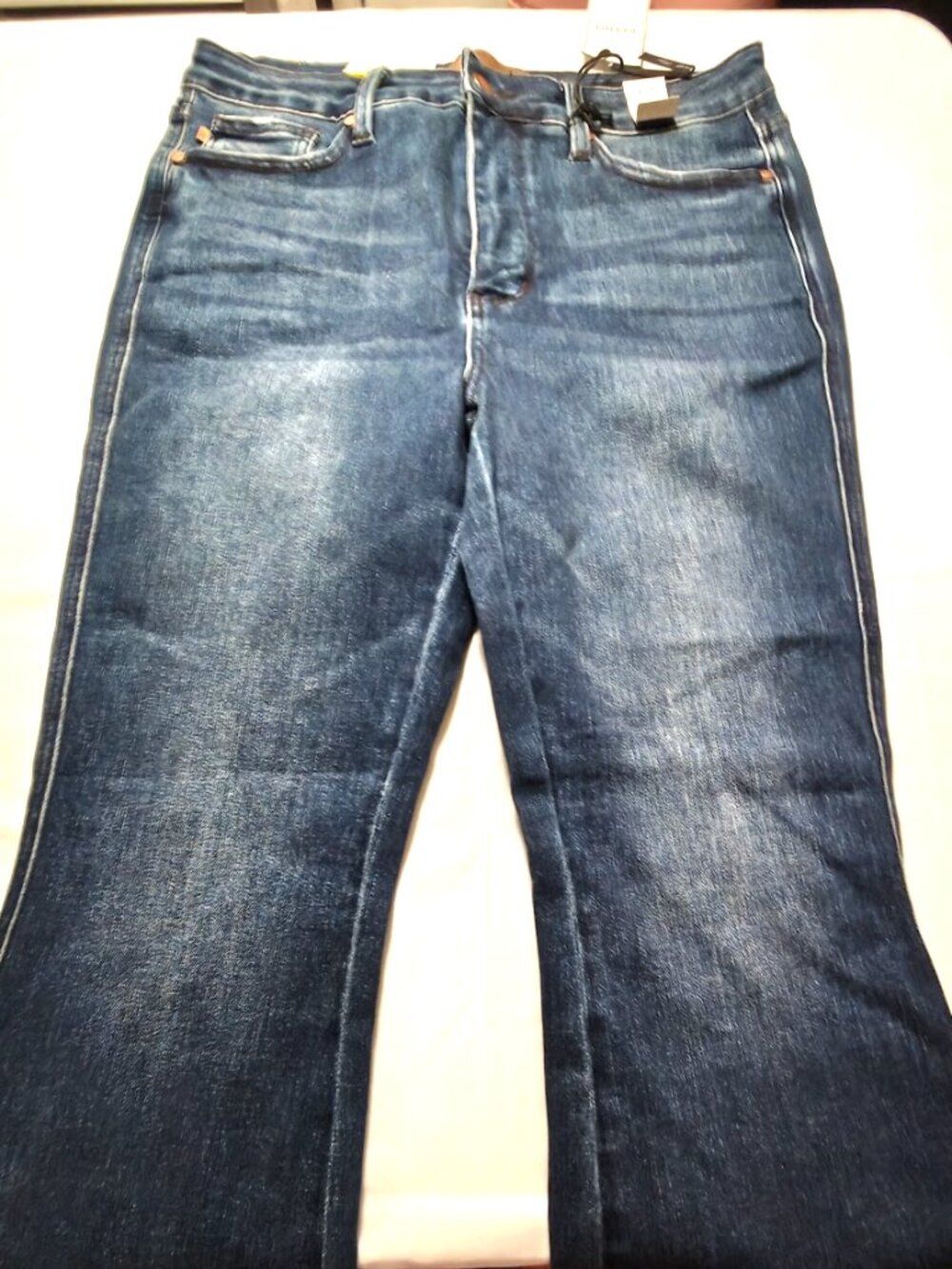 NWT Judy Blue Tummy Control Top High Waist Bootcut Jeans Short Inseam 13/31
